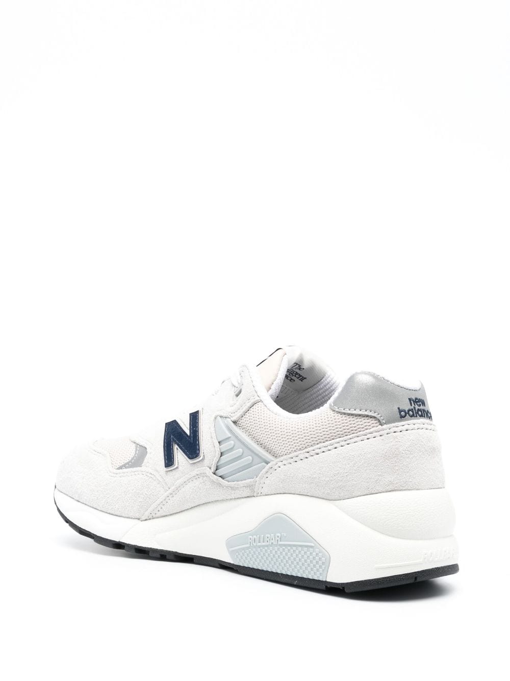 Shop New Balance 580 Chunky Panelled Sneakers In Grey