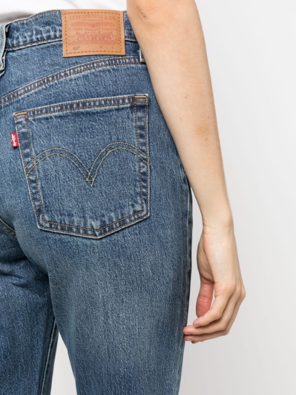 Umeki Om indstilling Vuggeviser Levi's 501 Cropped Jeans - Farfetch