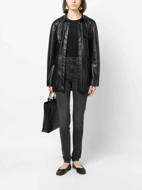 Levi's 720 High-Rise Super Skinny Jeans | Black | FARFETCH CA