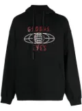 44 LABEL GROUP graphic-print cotton hoodie - Black