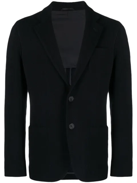 Giorgio Armani blazer con botones y motivo de espiga