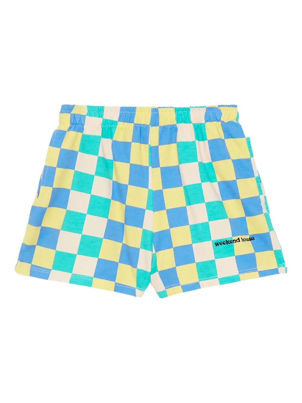 Weekend House Kids. shorts con motivo de ajedrez | azul | Image 1