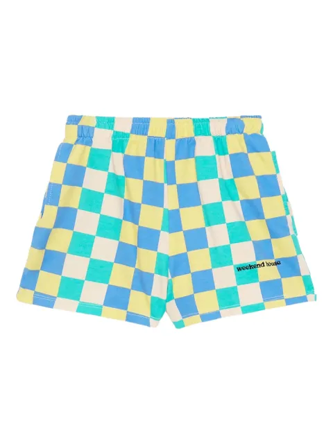 Weekend House Kids. chess-pattern shorts