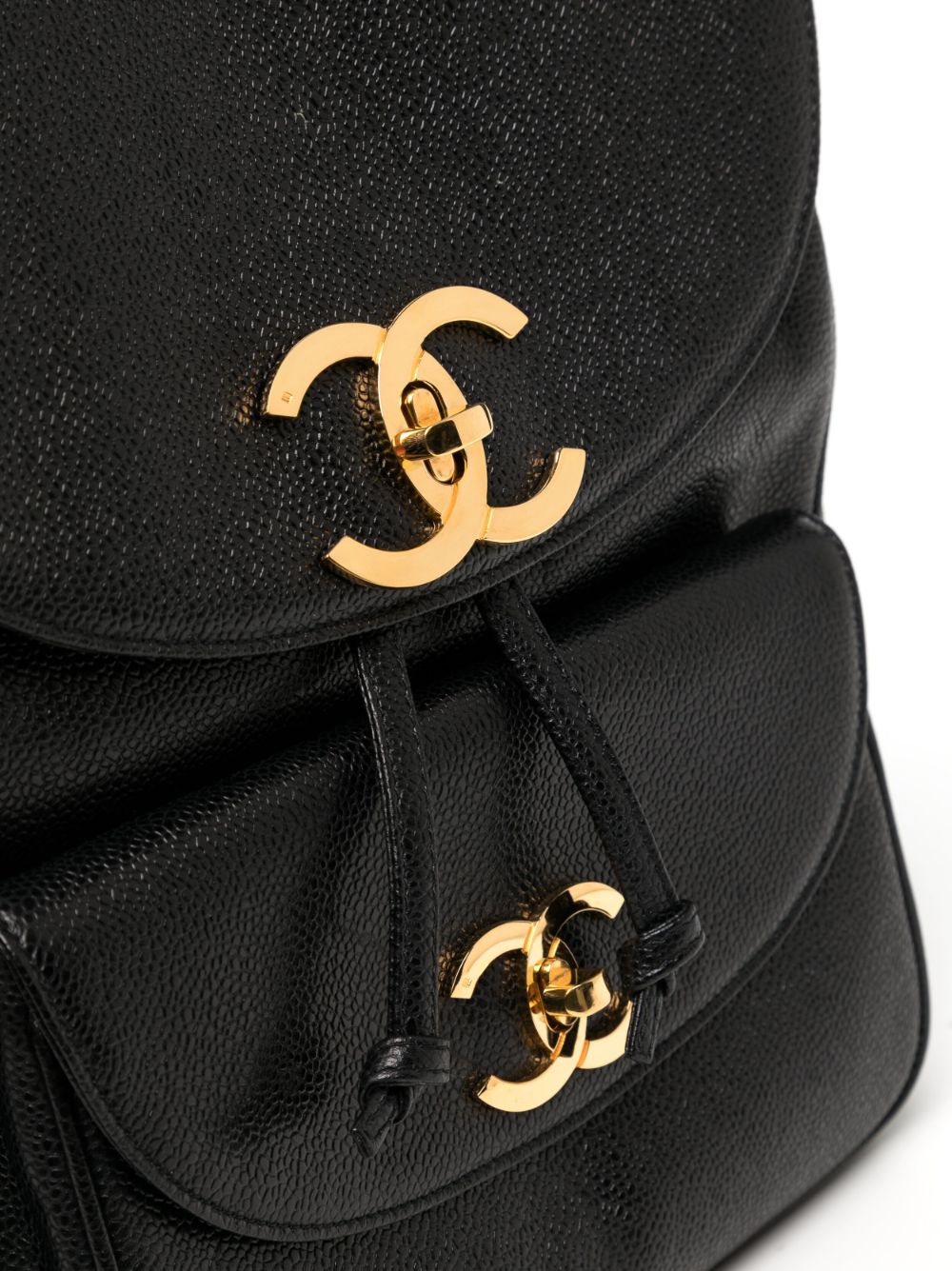 Affordable HOT SALE CHANEL 1995 CC Turn-lock backpack Women