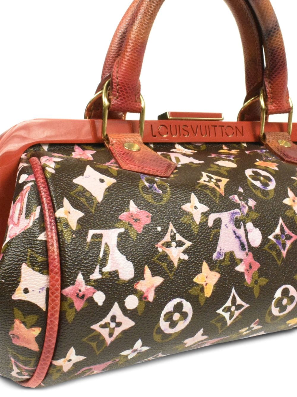 Louis Vuitton 2008 Pre-owned Papillon Monogram Watercolour Handbag - Brown