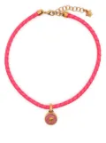 Versace Medusa Head leather necklace - Pink