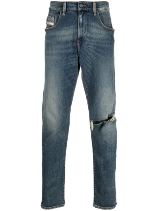 Diesel Ripped mid-rise Jeans - Farfetch