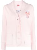 Kenzo Varsity Jungle cotton cardigan - Pink