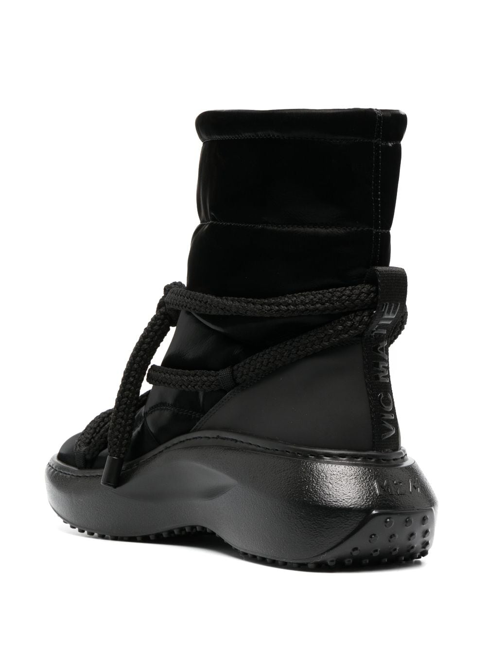 Shop Vic Matie Ankle-length Quilted Snow Boots In Black
