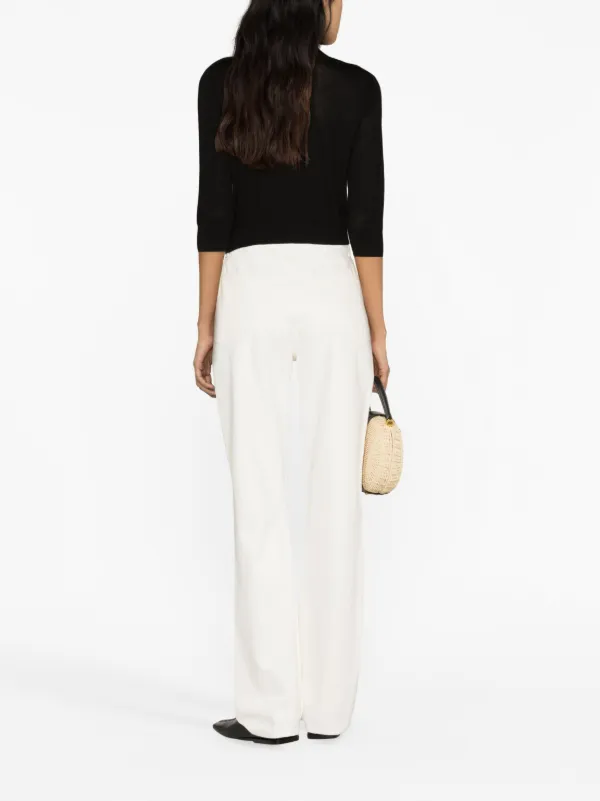 TORY BURCH ハイウエストフレアシンス 153247JEANS 422 Tory Burch ハイウエスト フレアジーンズ | ホワイト | FARFETCH JP