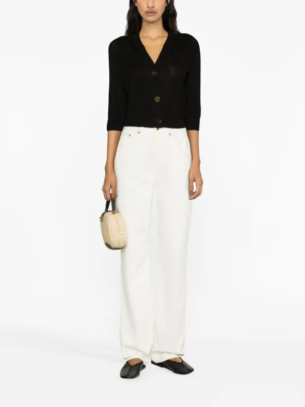 TORY BURCH ハイウエストフレアシンス 153247JEANS 422 Tory Burch ハイウエスト フレアジーンズ | ホワイト | FARFETCH JP