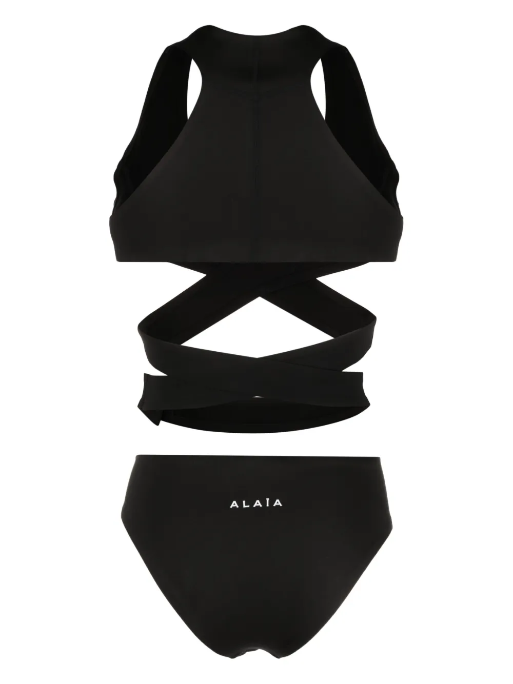 Alaïa logo-patch cut-out swimsuit | One-Pieces | Image 2
