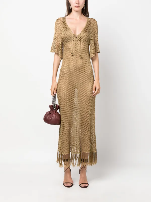 dodo bar or gold dress Corin Dress Gold | Beach dresses Collection 2023 main image 1