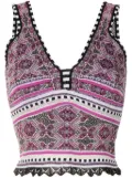 Cecilia Prado Letícia intarsia-knit top - Multicolour