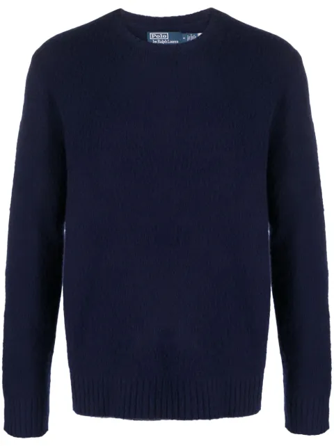 Polo Ralph Lauren crew-neck brushed-effect jumper