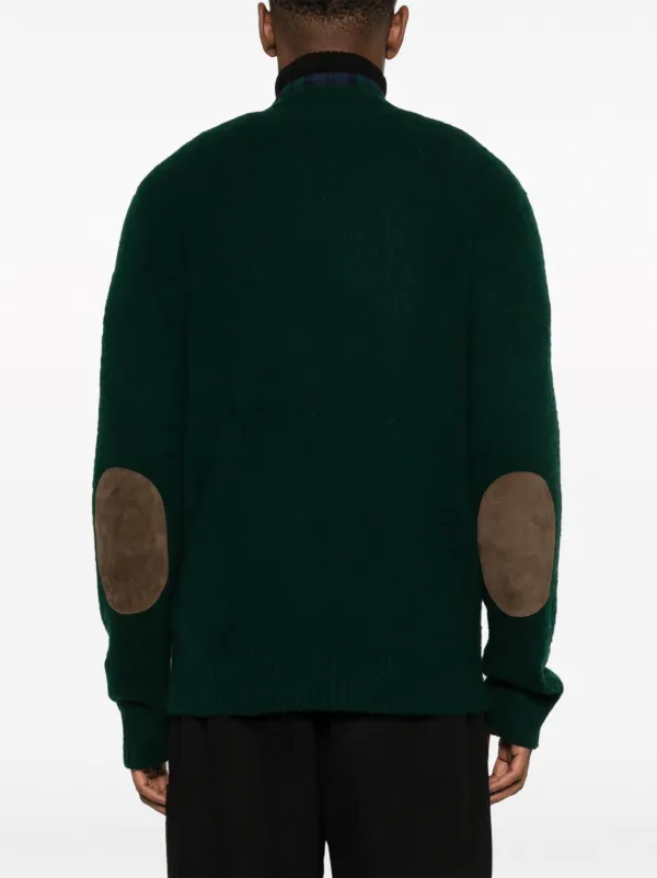 Polo Ralph Lauren elbow-patch crew-neck Jumper - Farfetch