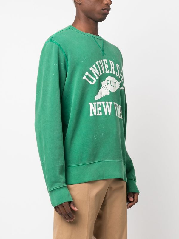 Green store polo pullover