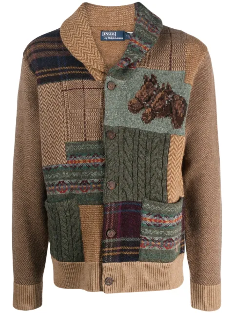Polo Ralph Lauren cárdigan con diseño patchwork