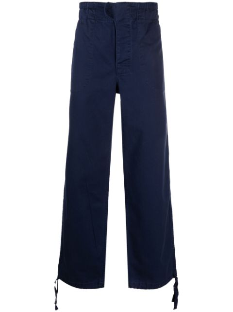 Polo Ralph Lauren logo-patch straight-leg cotton trousers Men