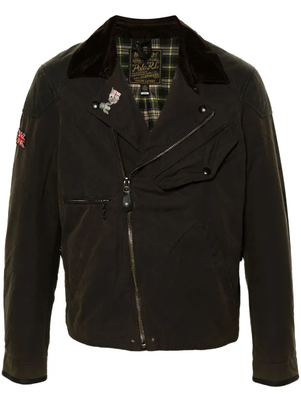 Leather jacket polo ralph hot sale lauren