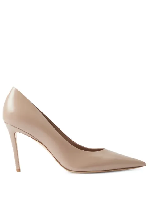Burberry 85mm leather pointed-toe pumps
