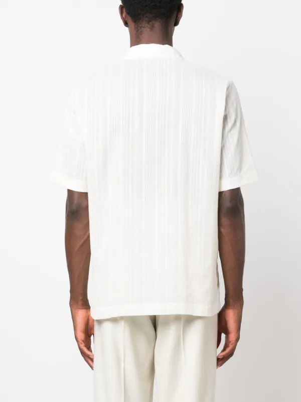 toujoursホワイト ピンタック 半袖シャツ toujoursホワイト ピンタック 半袖シャツ toujoursホワイト