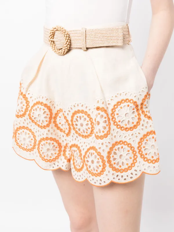 Broderie anglaise shorts sale