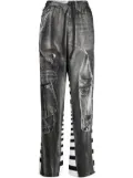 JNBY Eye-catching graphic-print track pants - Grey