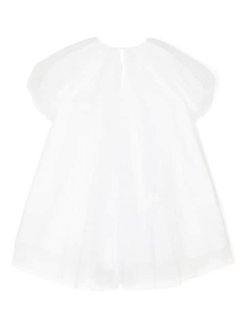 short-sleeve tulle dress