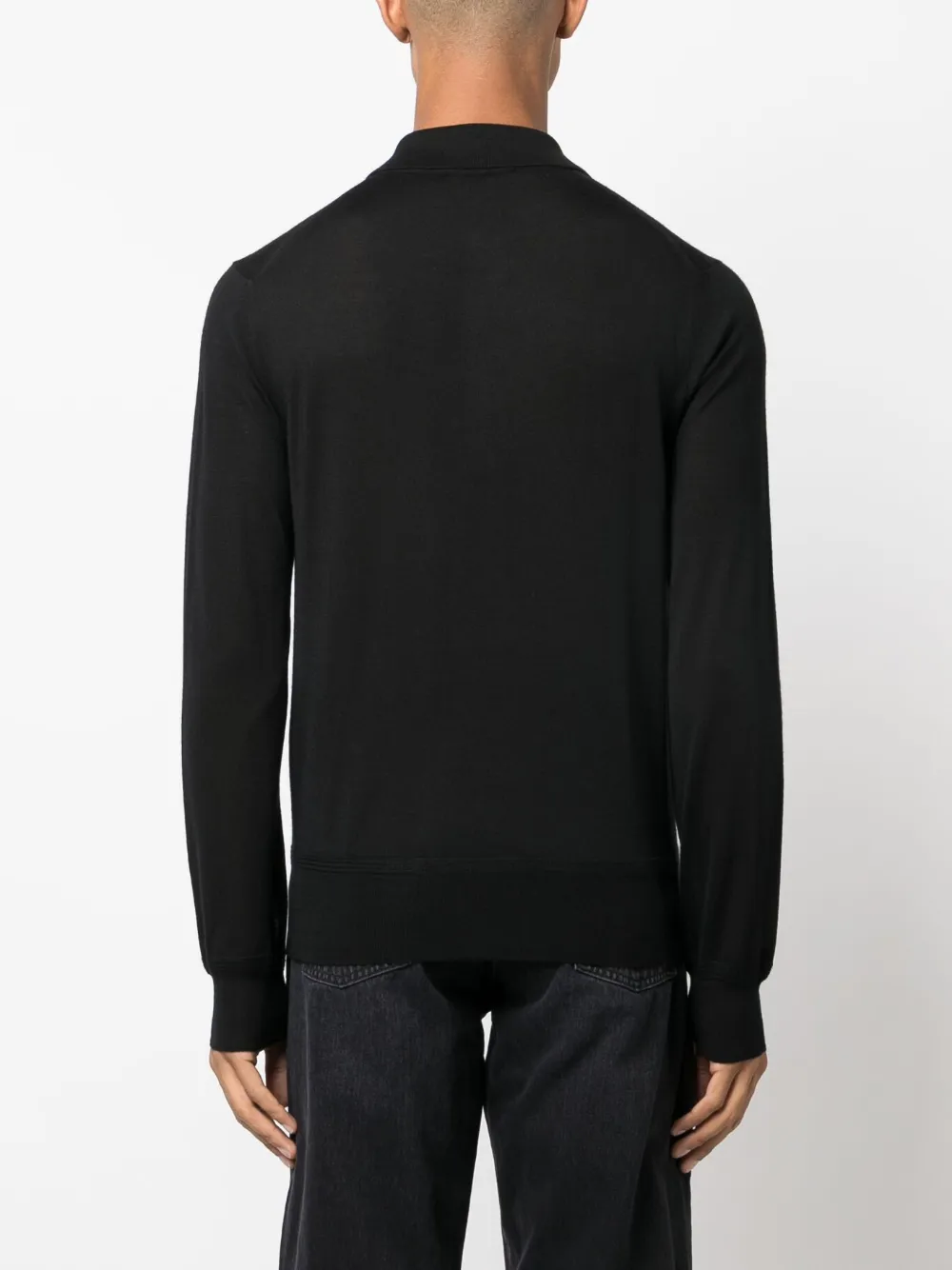 TOM FORD ロングスリーブ ポロシャツ | ブラック | FARFETCH JP