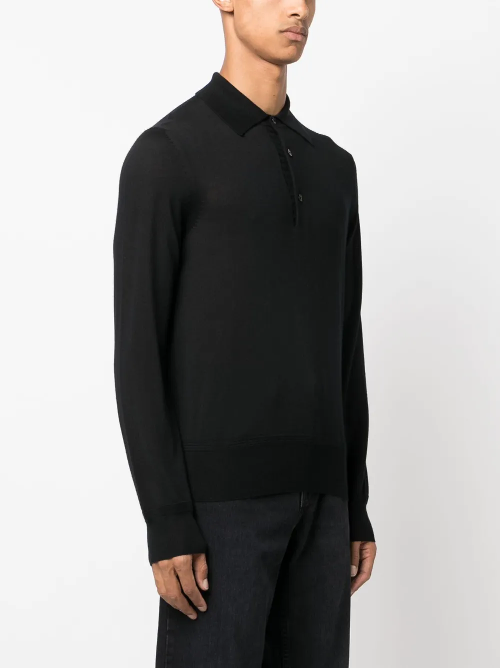 【60％OFF】 FORD TOM ロングスリーブ JP FARFETCH | ブラック | ポロシャツ トップス