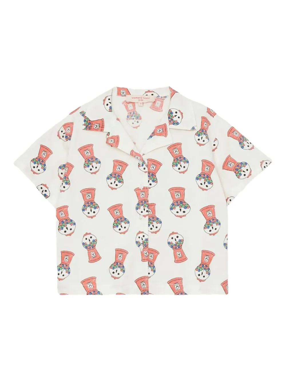 Weekend House Kids. プリント シャツ - ホワイト Weekend House Kids. プリント シャツ - ホワイト