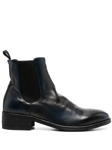 Officine Creative elasticated side-panels leather boots