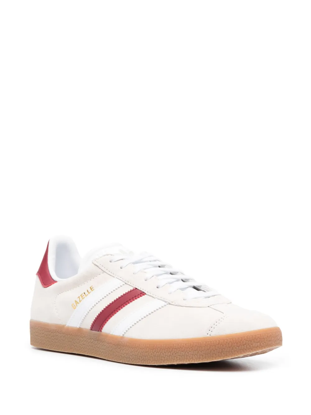 adidas logo-print leather sneakers - Beige