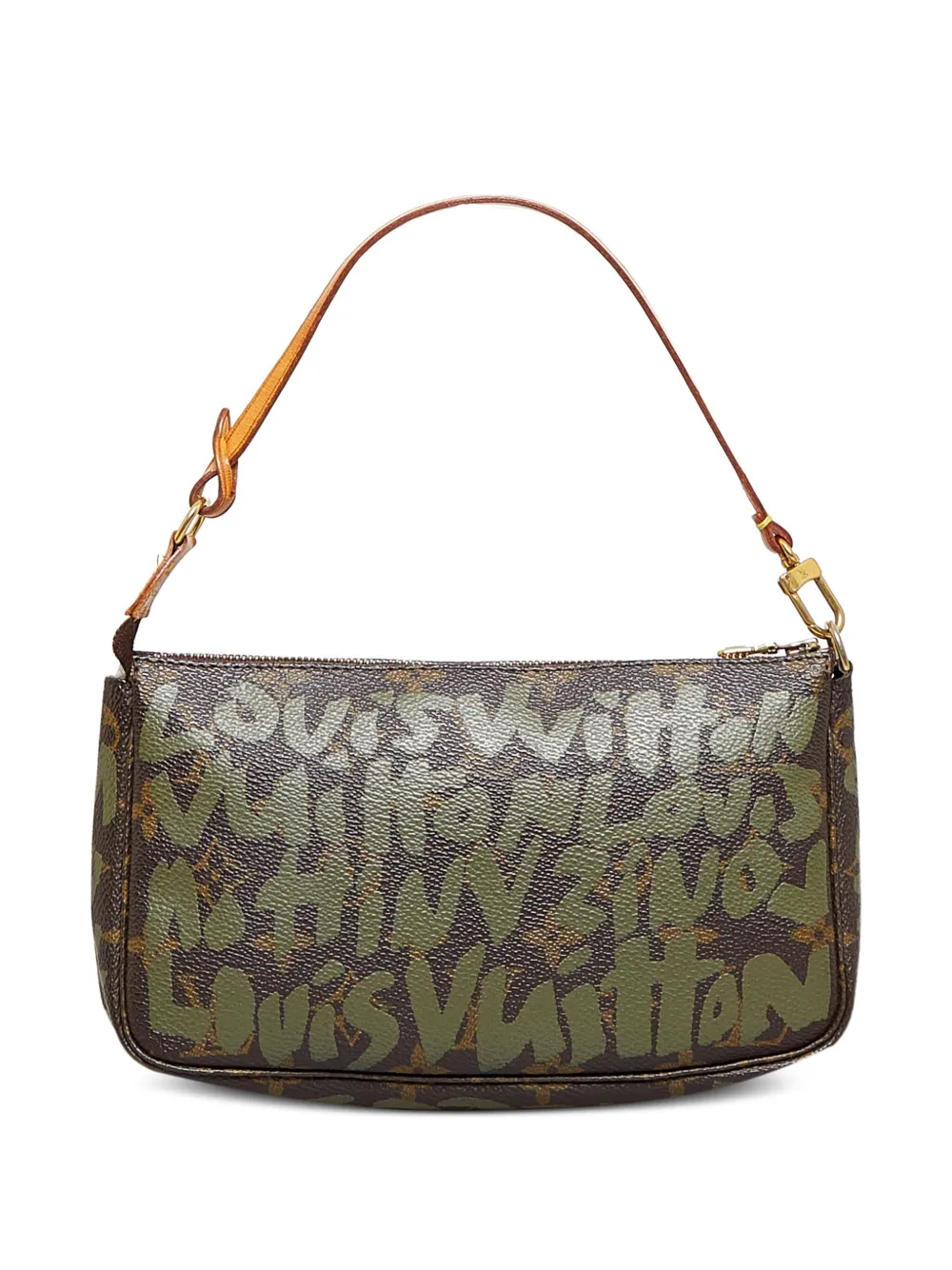 Louis Vuitton x Stephen Sprouse 2001 pre-owned Pochette Accessoires clutch bag - Bruin