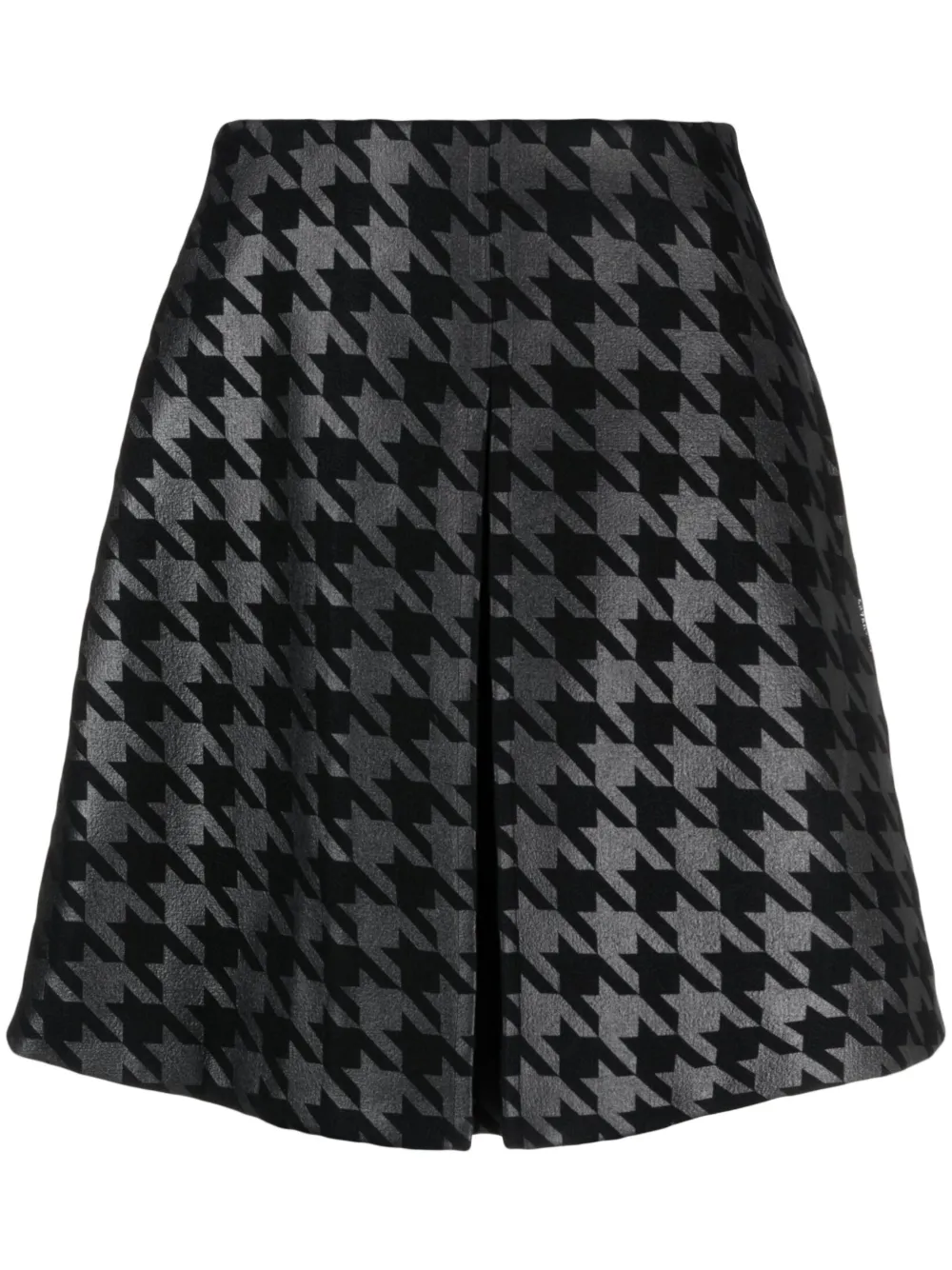 Moncler x FRGMT houndstooth pattern miniskirt | Black | Image 1
