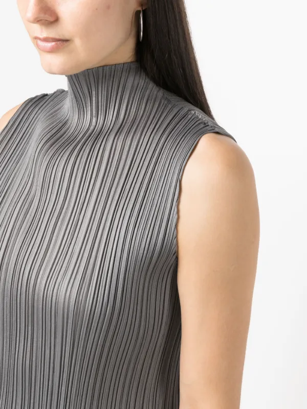 Pleats Please Issey Miyake Mellow Pleated Tank Top - Farfetch