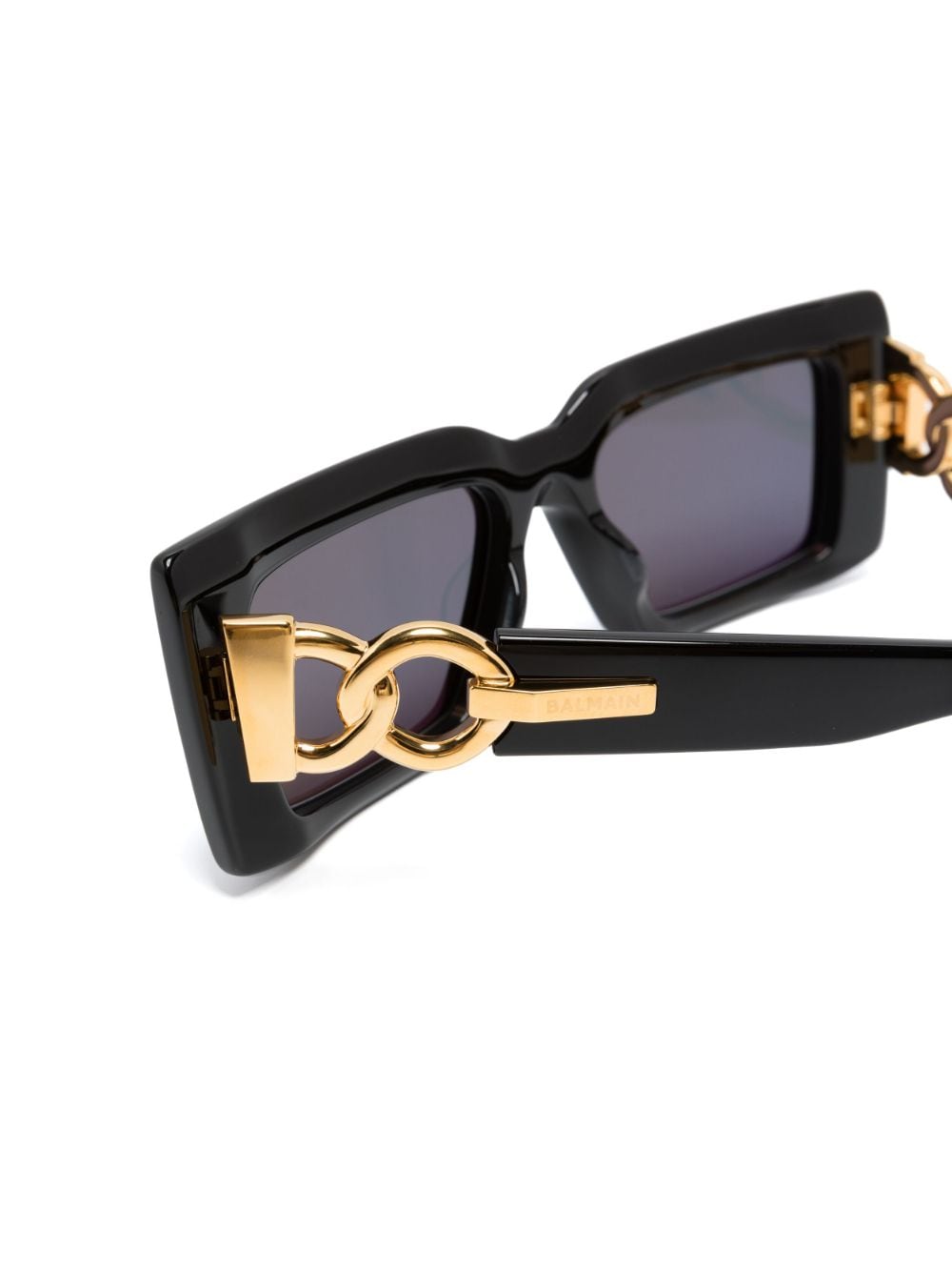 Shop Balmain Eyewear Imperial Square-frame Sunglasses In Black
