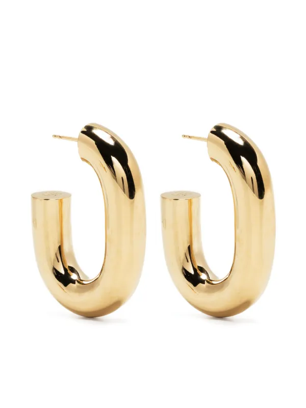 国内発*Rabanne XL リンク チャンキー フープピアス Rabanne XL リンク フープピアス | ゴールドトーン | FARFETCH JP
