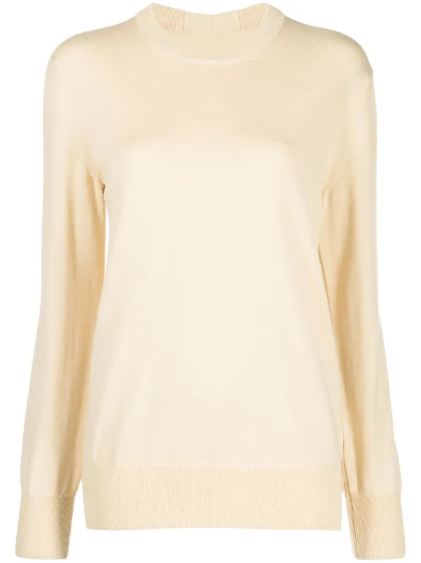 Jil Sander クルーネック セーター | ニュートラル | FARFETCH JP
