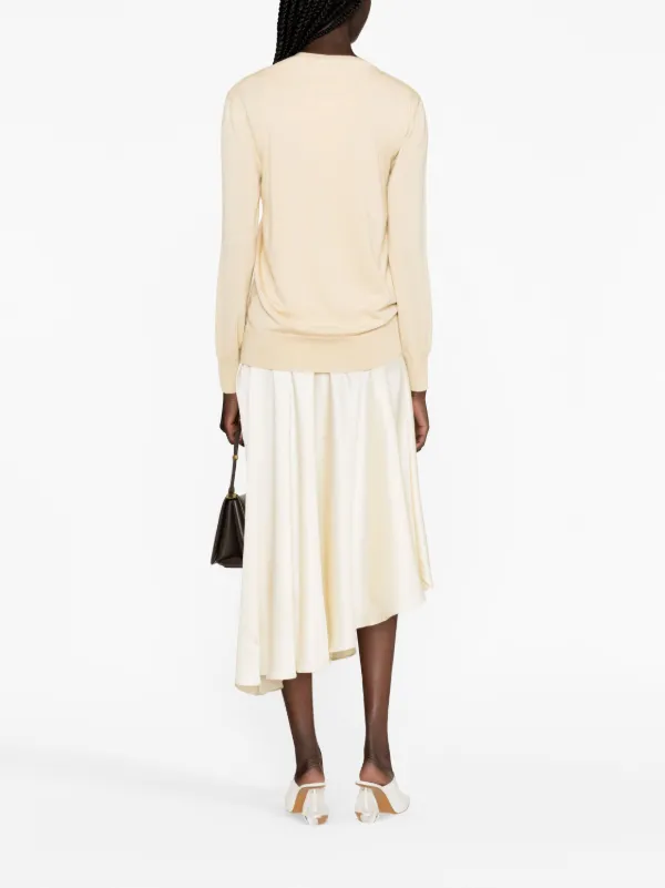 Jil Sander クルーネック セーター | ニュートラル | FARFETCH JP
