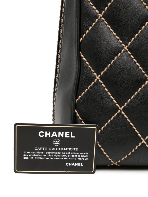 Chanel Pre-owned 2002 Wild Stitch Handbag - Brown