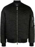 DSQUARED2 logo-patch bomber jacket - Black