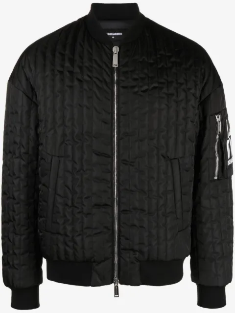 DSQUARED2 chamarra bomber con parche del logo