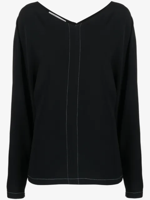 Stella McCartney Bluse mit V-Ausschnitt