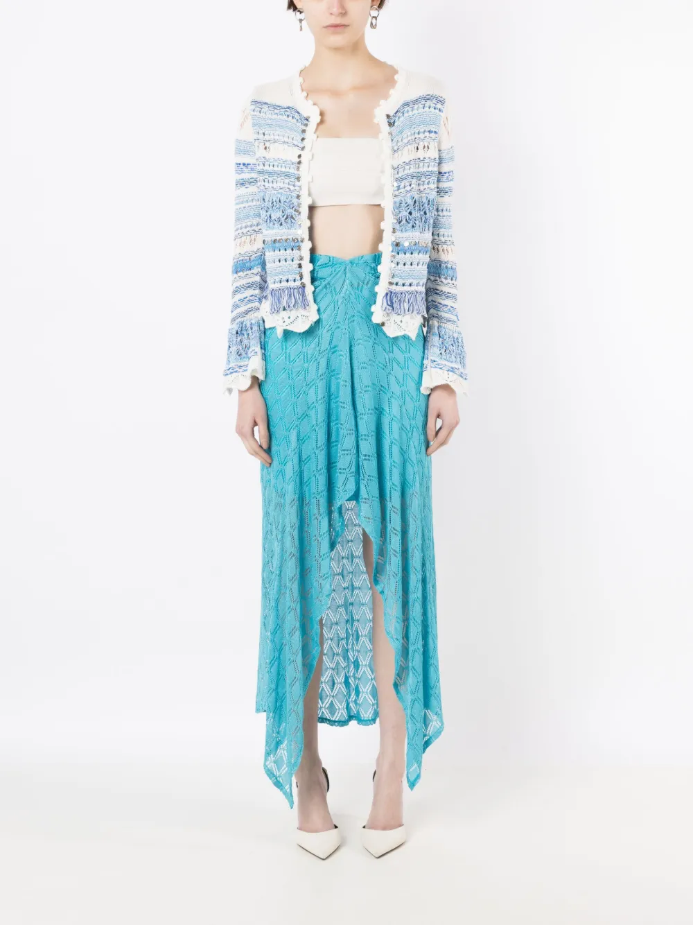 Cecilia Prado striped open-front cardigan | Cardigans | Image 2