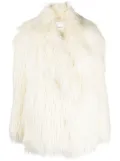 The Frankie Shop Liza faux-fur coat - White