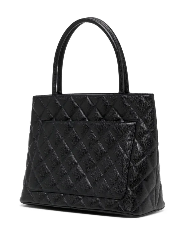 Chanel quilted top medallion tote