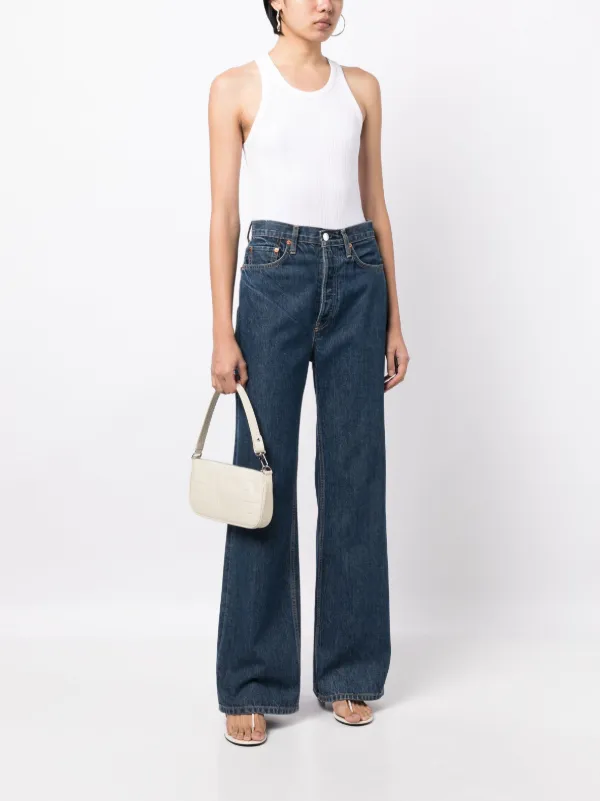 Helmut Lang scoop-neck Sleeveless Top | White | FARFETCH