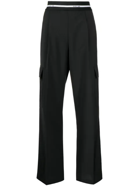 Helmut Lang pantalones cargo con tiro alto
